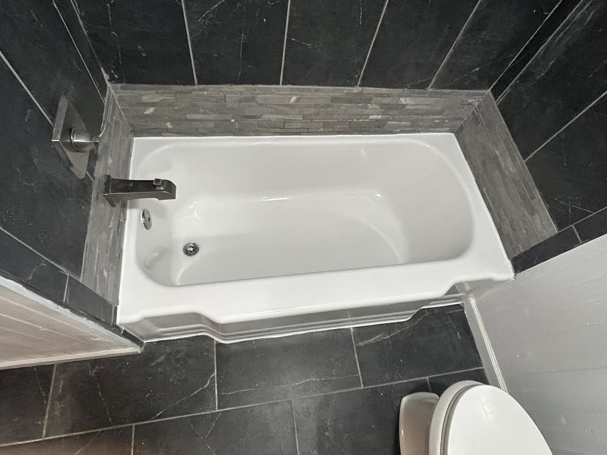Bathtub after refinishing